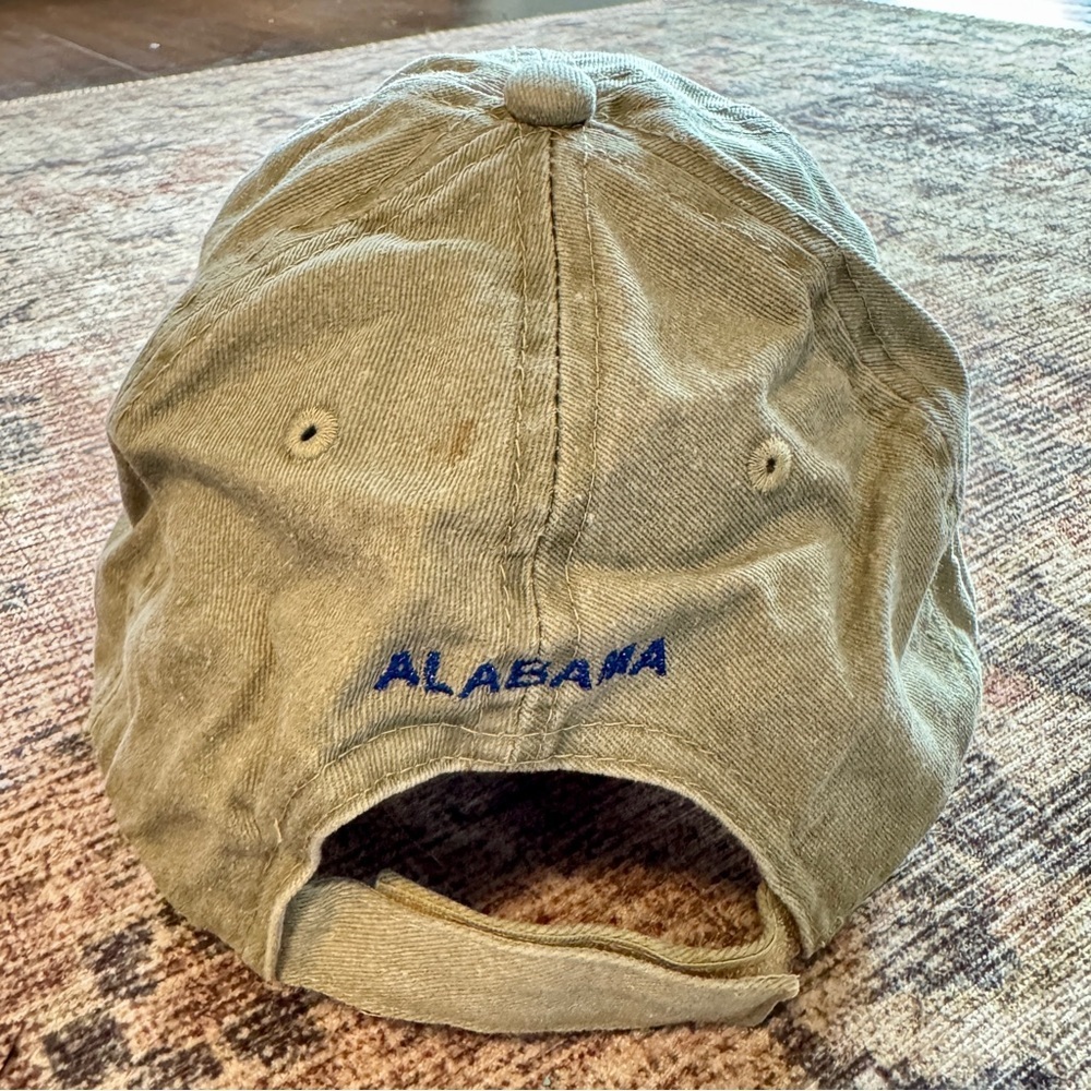 Khaki Gulf Shores Alabama Embroidered Palm Tree Hat - Picture 2 of 5